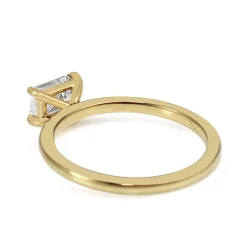 18ct Yellow Gold East West Emerald Cut Diamond Ring