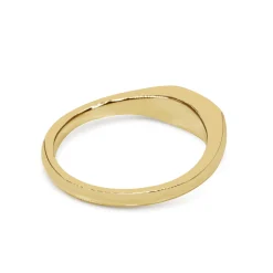9ct Yellow Gold East West Oval Signet Ring