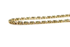 14ct Yellow Gold Emerald and Diamond Bracelet