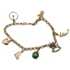 9ct Yellow Gold Estate Charm Bracelet