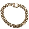 9ct Yellow Gold Estate Fancy Flat Link Bracelet