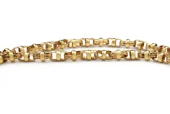 9ct Yellow Gold Fancy Belcher Link Necklace