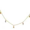 18ct Yellow Gold Fancy Colour and Shapes Diamond Necklace