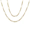 18ct Yellow Gold Fancy Curb Link Chain Necklace