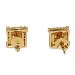 18ct Yellow Gold Fancy Diamond Stud Earrings