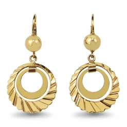 18ct Yellow Gold Fancy Drop Earrings