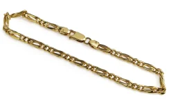 18ct Yellow Gold Fancy Flat Link Fine Bracelet