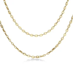 18ct Yellow Gold Fancy Gucci Mariner Link Chain Necklace