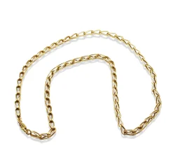 18ct Yellow Gold Fancy Link Chain Necklace
