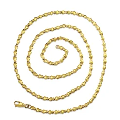 22ct Yellow Gold Fancy Link Long Necklace