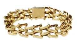 14ct Yellow Gold Fancy Link Vintage Bracelet