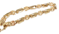 9ct Yellow Gold Fancy Link Hollow Bracelet