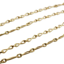 9ct Yellow Gold Fancy Link Chain Necklace