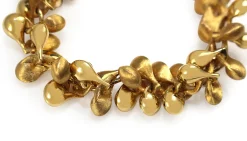 18ct Yellow Gold Fancy Link Bracelet with Polished and Satin/Matte Links
