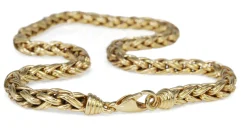 18ct Yellow Gold Fancy Link Chain Necklace