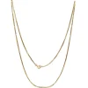 9ct Yellow Gold Fine Box Chain Necklace