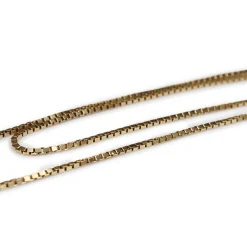 9ct Yellow Gold Fine Box Chain Necklace