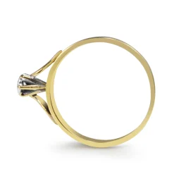18ct Yellow Gold Fine Vintage Solitaire Ring