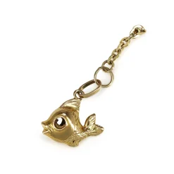 18ct Yellow Gold Fish Charm / Pendant