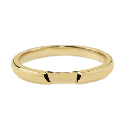 18ct Yellow Gold Fitted Cut Out Band Ring