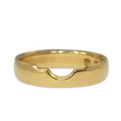 18ct Yellow Gold Fitted Cut Out Band Ring