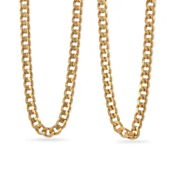 9ct Yellow Gold Flat Curb Link Necklace
