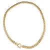 9ct Yellow Gold Flat Curb Link Chain Necklace