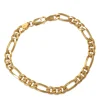 9ct Yellow Gold Flat Fancy Curb Link Bracelet