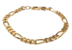 9ct Yellow Gold Flat Fancy Curb Link Bracelet