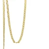 18ct Yellow Gold Flat Link Chain Necklace