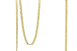 18ct Yellow Gold Flat Link Chain Necklace