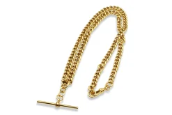 14ct Yellow Gold Fob Chain Necklace