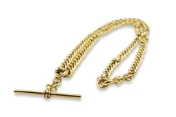 14ct Yellow Gold Fob Chain Necklace