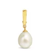 9ct Yellow Gold Fresh Water Pearl Pendant / Enhancer