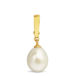 9ct Yellow Gold Fresh Water Pearl Pendant / Enhancer
