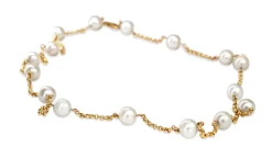 9ct Yellow Gold Fresh Water Pearl Necklace