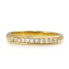 18ct Yellow Gold Grain Set Diamond Band Ring