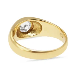 18ct Yellow Gold Gypsy Set Diamond Ring