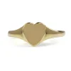 9ct Yellow Gold Heart Signet Ring
