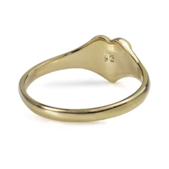 9ct Yellow Gold Heart Signet Ring