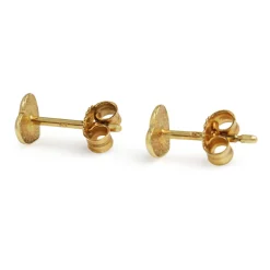 9ct Yellow Gold Heart Stud Earrings