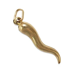 9ct Yellow Gold Italian Horn Charm Pendant