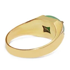 14ct Yellow Gold Jade Ring