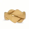 18ct Yellow Gold Knotted Twist Style Band Ring