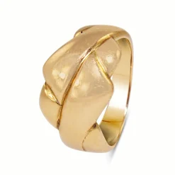 18ct Yellow Gold Knotted Twist Style Band Ring