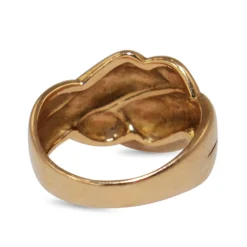 18ct Yellow Gold Knotted Twist Style Band Ring
