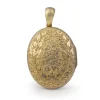 18ct Yellow Gold Large Engraved Locket
