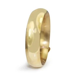 9ct Yellow Gold Large Hollow Round Bangle
