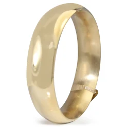 9ct Yellow Gold Large Hollow Round Bangle
