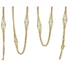 18ct Yellow Gold Long Chain Necklace with Fancy Link Section
